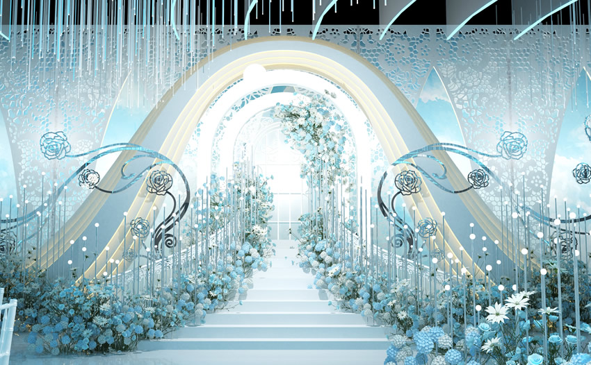 五营釡香烙馍村水晶厅效果展示