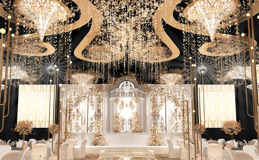 五营花木兰喜事汇金色大厅效果展示